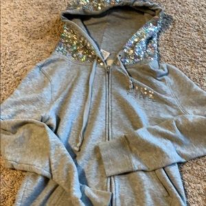 Victoria’s Secret pink Gray hoodie